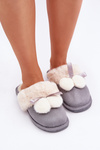 Жіночі Тапочки З Пухом Сірі Nartani