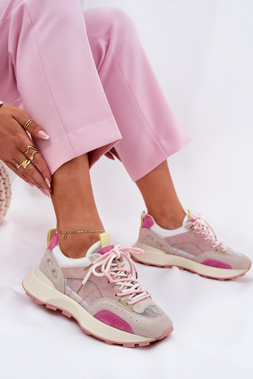 Замшеве Спортивне Взуття Кросівки Жіночі 66725 Багатокольорові Vinceza