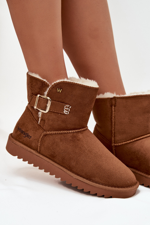 Жіночі зимові черевики з пряжкою Wrangler 20253091.37B Camel