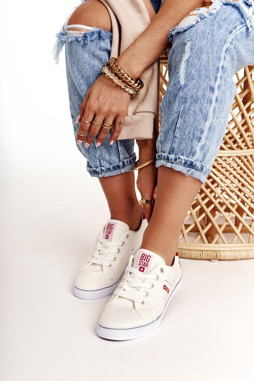 Жіночі кросівки BIG STAR DD274892 біло-червоні