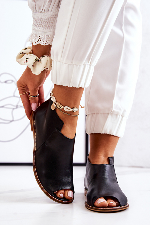 Шкіряні чоботи на підборах Laura Messi Black 2324