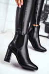 Жіночі чоботи на високому каблуці Black In Your Eyes