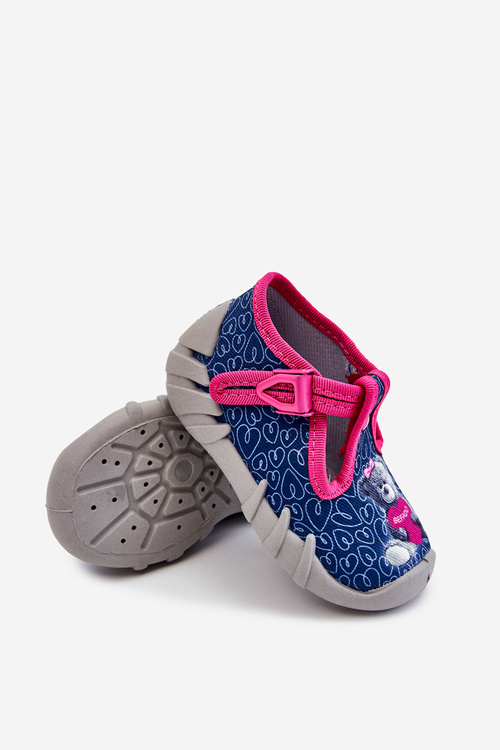 Взуття Тапочки Befado Bear 110P469 Navy-Pink