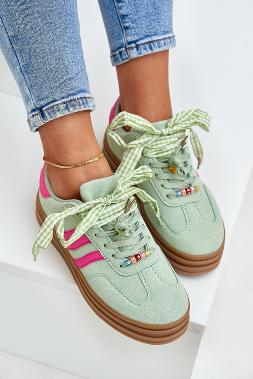 Жіночі Кросівки З Припинками М'ятні Jariana