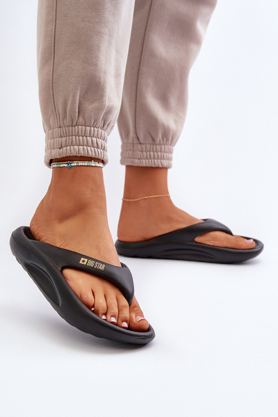 Жіночі поролонові шльопанці Big Star NN274A649 чорні