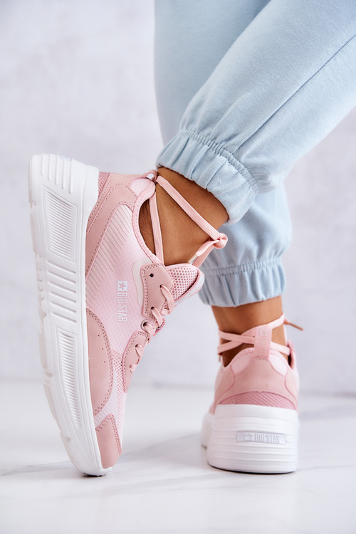 Модні кросівки Спортивне взуття Big Star JJ274595 Рожевий