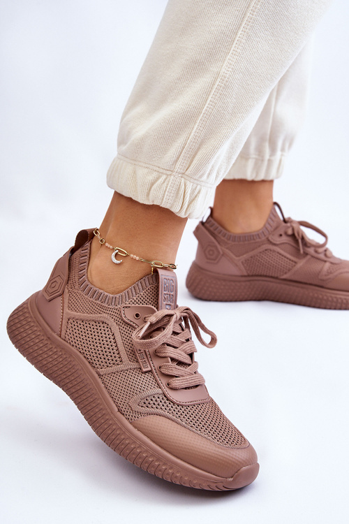 Жіночі зручні кросівки Memory Foam System Big Star LL274416 Світло-коричневі