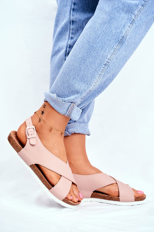 Жіночі босоніжки Big Star Flat Powder Pink FF274624