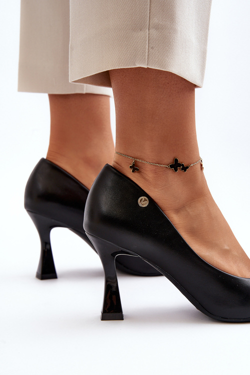 Чорні черевики з екошкіри Kismetti