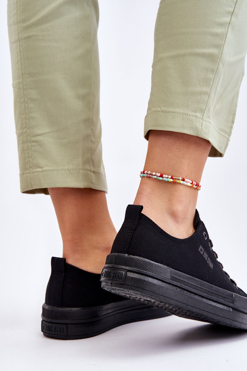 Низькі кросівки Big Star на шнурівці LL274967 Чорні