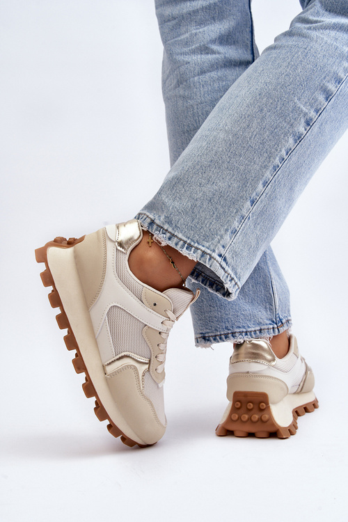 Жіночі бежеві спортивні кросівки Ralita