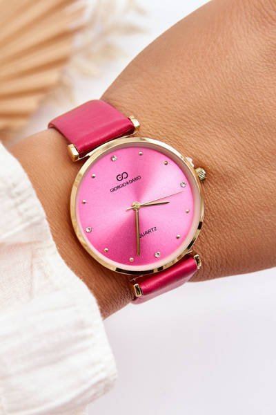 Жіночий шкіряний годинник Giorgio&Dario Fuchsia