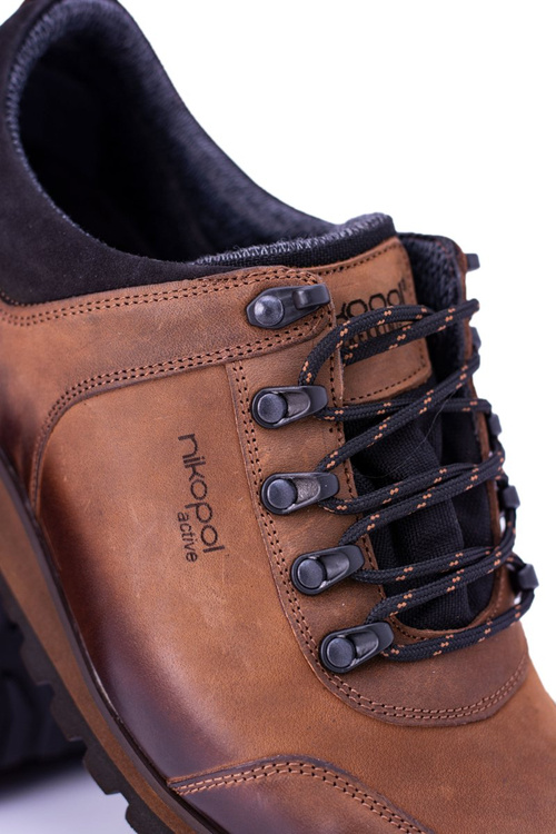 Чоловічі трекінгові коричневі півчеревики Нікополь 1685