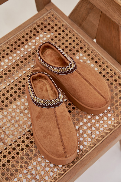 Дитячі Молодіжні Снігові Чоботи З Вишивкою На Платформі Camel Jolisse