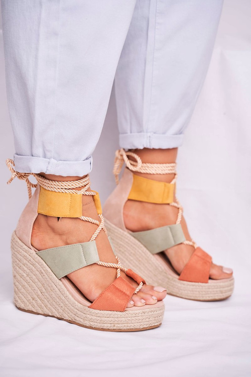 Жіночі босоніжки на еспадрільях Anchor барвисті Beautiful One