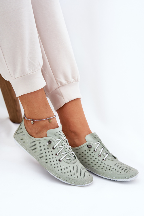 Жіночі Черевики З Натуральної Шкіри Artiker 54C0833 Світло-зелений