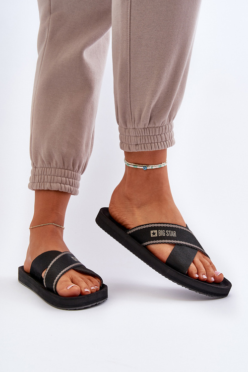 Жіночі шльопанці Big Star NN274A059 чорні