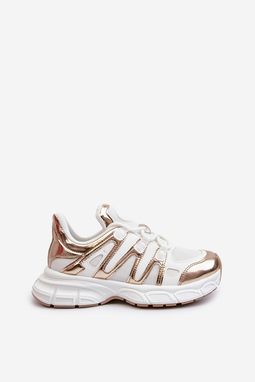 Жіночі кросівки на масивній підошві білі Ellerai