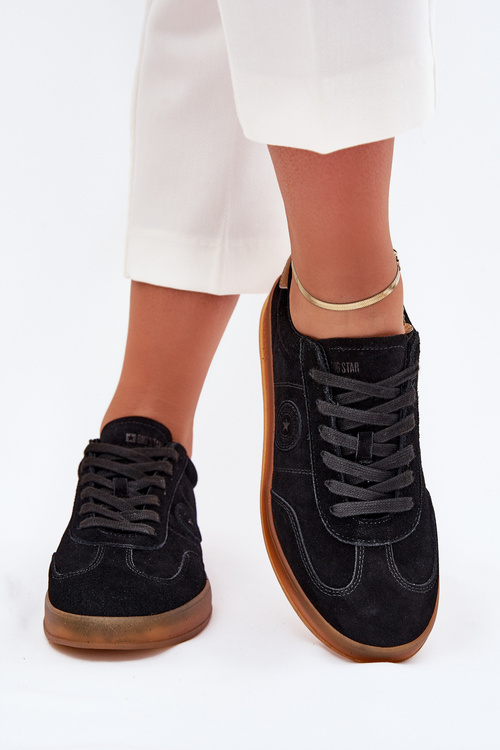 Замшеві Жіночі Кросівки Big Star RR274851 HI-POLY SYSTEM Чорні