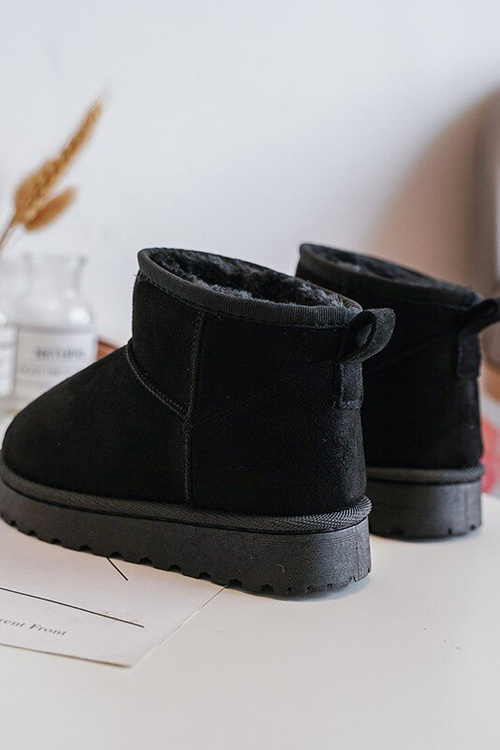 Дитячі снігові черевики утеплені чорного кольору Nallita