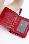 Гаманець жіночий лакований з еко шкіри Червона Zalirna