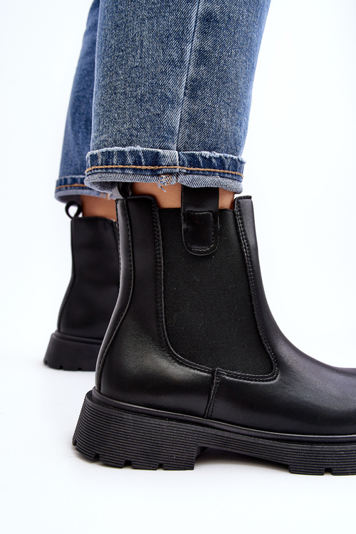 Жіночі чорні ботильйони Ramhel на блискавці