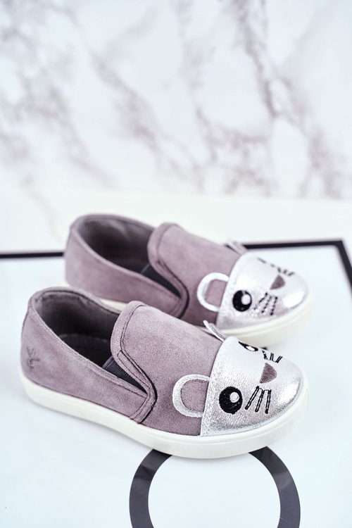 Дитяче взуття Кросівки слипони з цукерками Mouse Grey