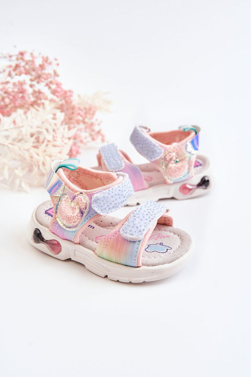 Дитячі класичні босоніжки на липучці різнокольорові Darrin