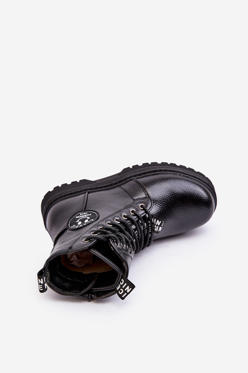 Дитячі м'які черевики Trapper Black Conley