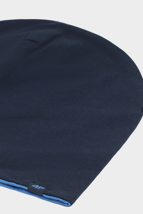 Двостороння дитяча шапка-біні 4F 4FJWAW24ACAPU449-31S темно-синя