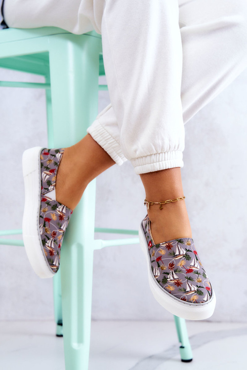 Жіночі кросівки Slip On Memory Foam Big Star JJ276015 сірі