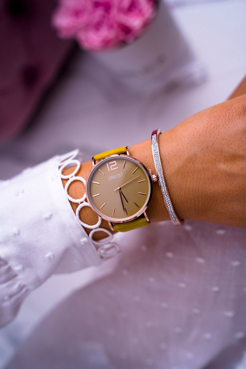 Жіночий годинник Ernest Yellow Claire