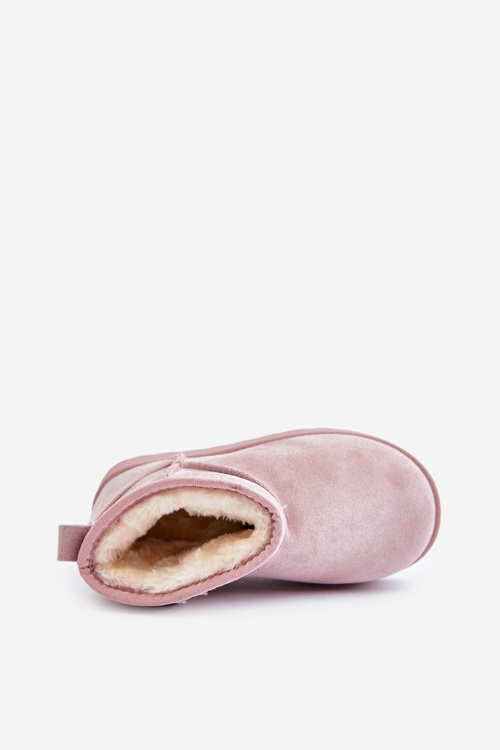 Дитячі зимові черевики утеплені рожеві Nallita