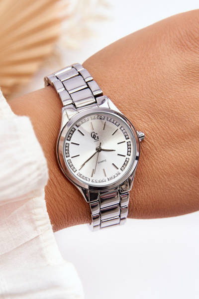 Жіночий водонепроникний годинник GG Luxe Silver