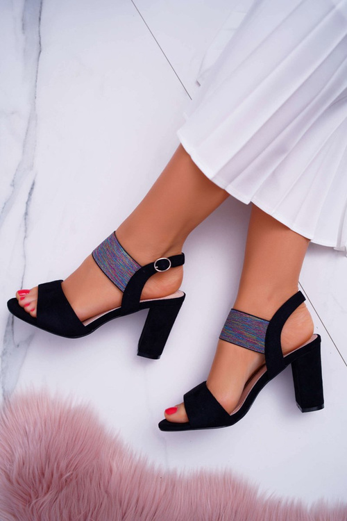 Жіночі босоніжки на шпильці Sergio Leone SK857 Black Nargos