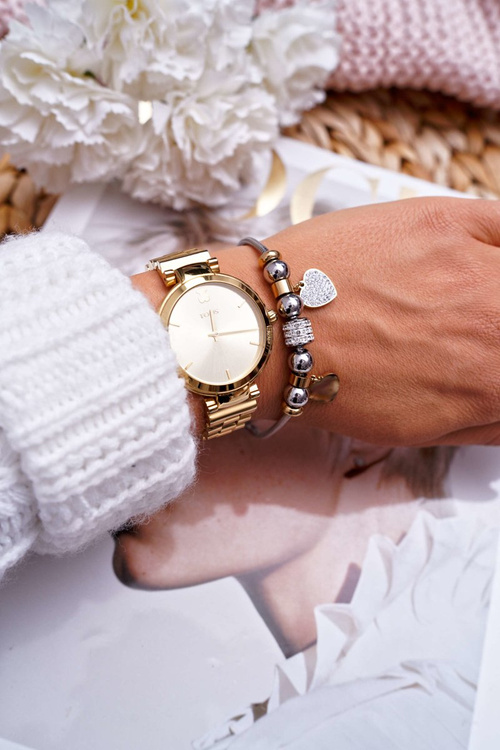 Жіночий браслет-ланцюжок у вигляді сердечка з рожевого золота Menrol