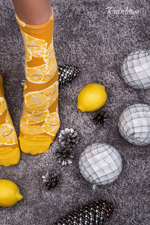 Веселка Шкарпетки Лимони Морква Горошок В Баночці 2 Пара
