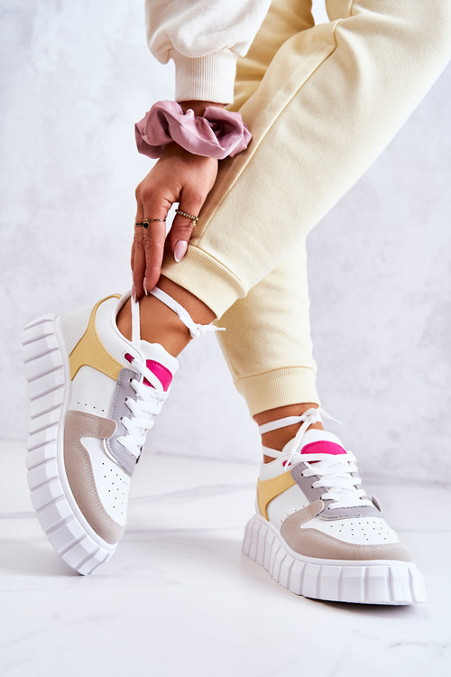 Жіночі спортивні шкіряні туфлі біло-бежеві флорентійські