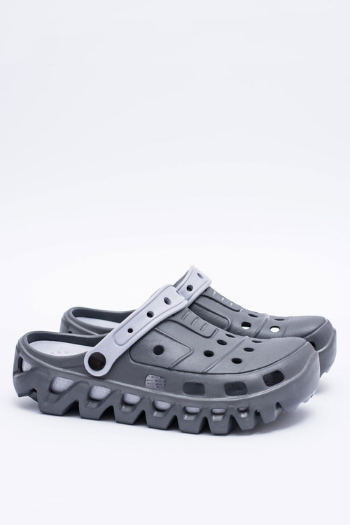 Темно-сірі чоловічі садові легкі шльопанці Kroks Eva