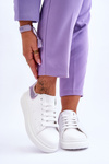 Жіноче спортивне взуття з орнаментом Біло-фіолетовий Delight
