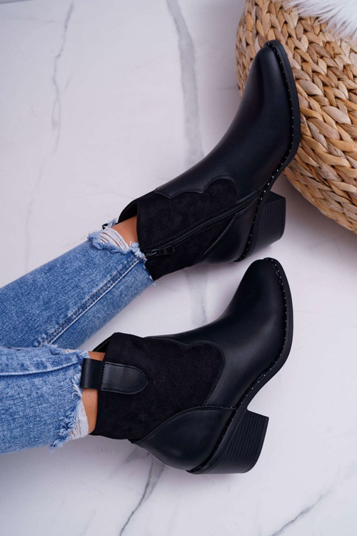 Жіночі чорні ковбойські черевики Barski 30-20