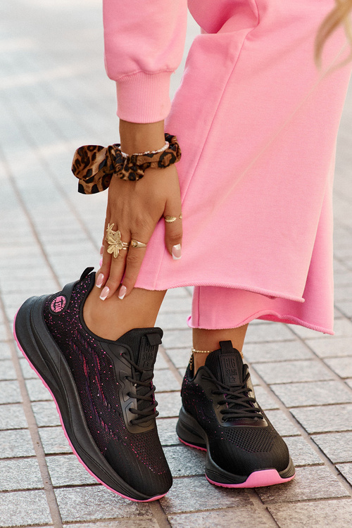 Кросівки Спортивне Взуття Для Жінок На Платформі Big Star RR274523 HI-POLY SYSTEM Чорні