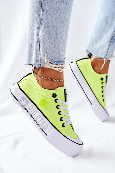 Кросівки на платформі BIG STAR II274022 Neon Yellow