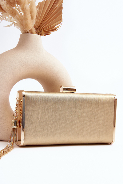 Маленька офіційна сумка з бахромою Chionon Gold