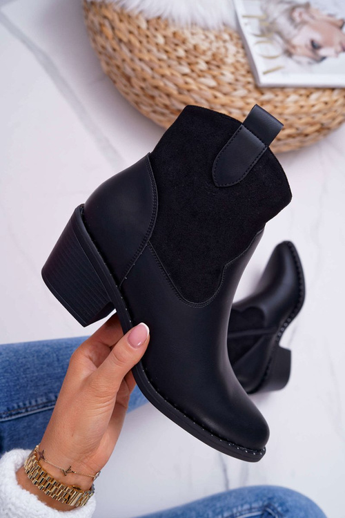 Жіночі чорні ковбойські черевики Barski 30-20