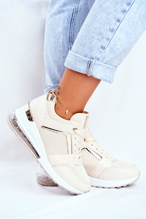 Жіночі кросівки спортивні бежеві Sparks