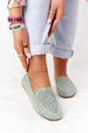 Жіночі замшеві лофери Green Molly