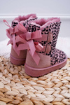 Дитячі зимові черевики з хутром рожеві Fiona
