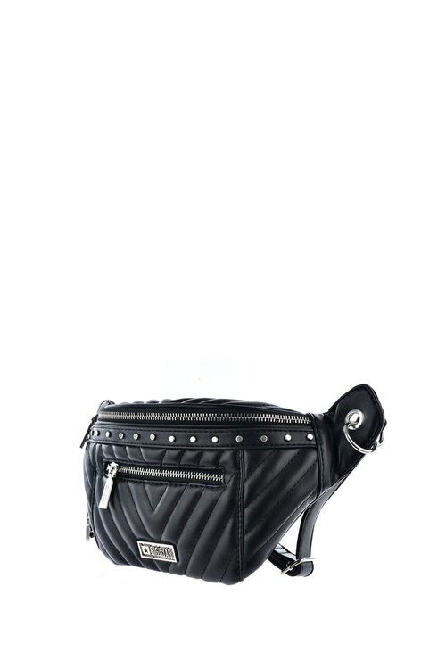 Шкіряна нирка з шпильками Big Star KK574063 Чорна