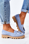 Замшеві мокасини Lewski Shoes 3053 Light Blue